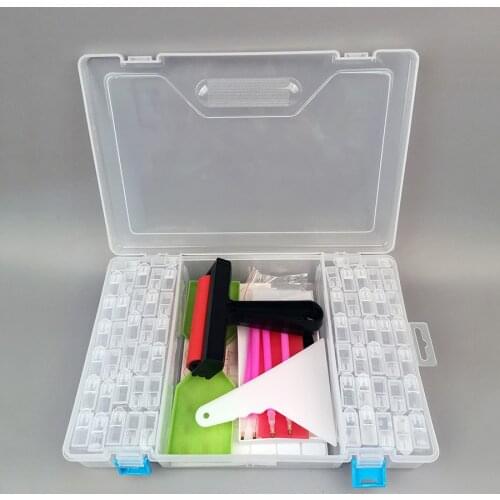 Diy 5d Diamond Painting Accessories box 64/112 Grid Tools Kit Adult or Kids Diamond mosaic storage Glue Pen Kit Diamant Painting