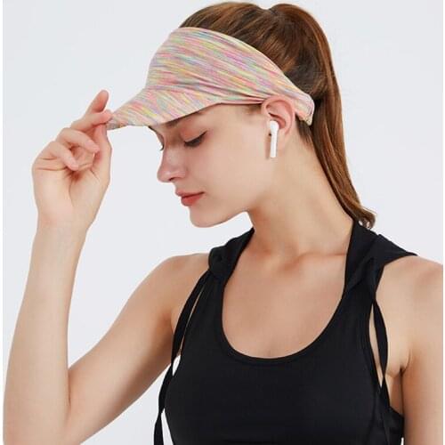 Newly Sun Visor Hats Sun Protection Lightweight Breathable Elasticity Caps for Riding Hiking