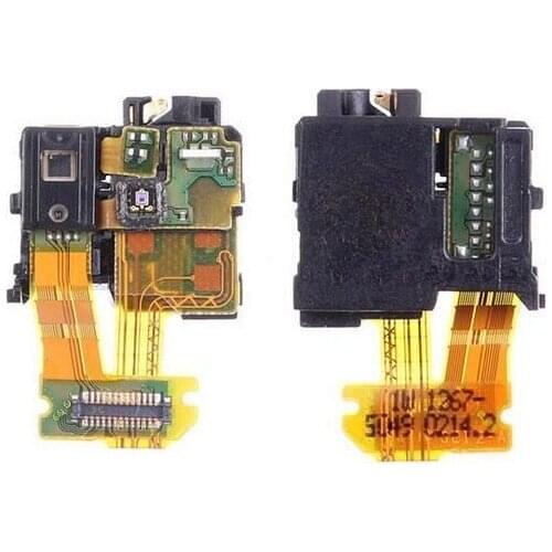 2017 New Genuine Earphone Port & Audio Jack Flex Cable For Sony Xperia Z L36H L36i C6602 C6603 So-02E Light Proximity Sensor