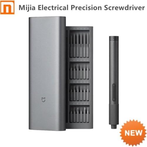 Original Xiaomi Mijia Electrical Precision Screwdriver Kit 2 Gear Torque 400 Screw 1 Type-C Rechargeable Magnetic Aluminum Box