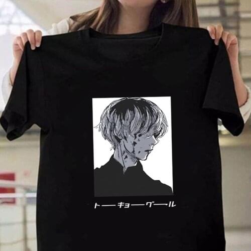 Tokyo Ghoul Uniex Cloths Anime Round Neck Harajuku Casual T-shirt