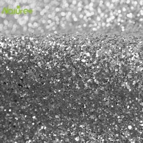 45cm*1m Self Adhesive Silver Chunky 3D Glitter Stairs Wallpaper Border Peel and Sticker Craft Decor