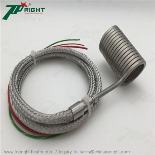 Cross Section 3x3mm Dia.16*70mm Electric Hot Runner Heater Coil Heating Element 220v 500-600w