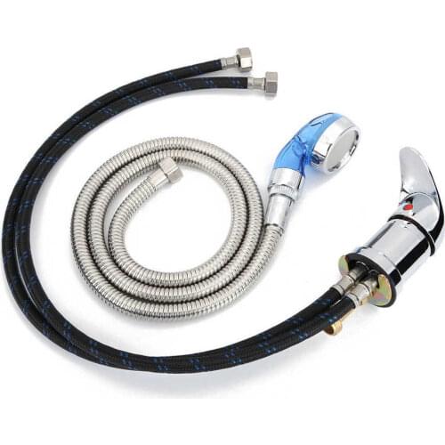 Shampoo Bed Chair 70cm Faucet + Blue Shower Head +120cm Hose for Hair Salon Barber Shower Nozzle Sprinkler Hair Washing Clean