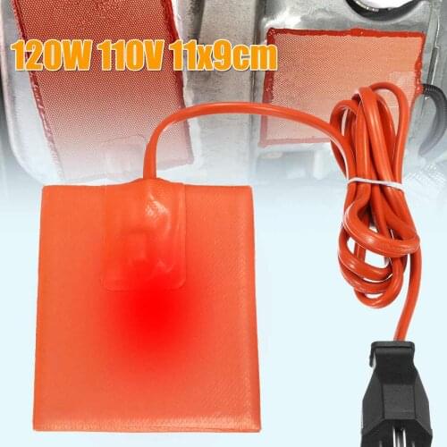 120W 250W 330W 110V Silicone Heating Pad Engine Block Hydraulic Tank Heating Plate Oil Pan Sump Tank Oil Pad /Mat With Plug