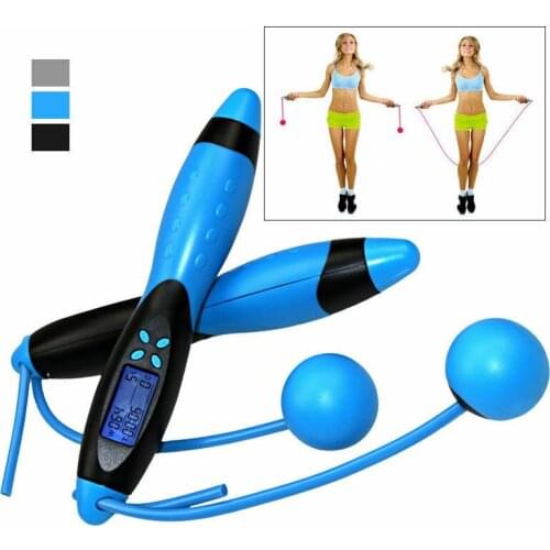 New Women Men Jump Rope Intelligent Electronic Counting Digital Rope Skipping Indoor Fitness Equipment Solid Home Gym Sport 2020