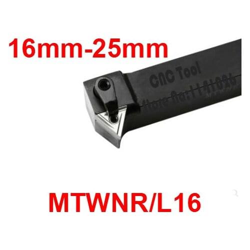 Angle 60 MTWNR1616H16 MTWNR2020K16 MTWNR2525M16 MTWNL1616H16 MTWNL2020K16 MTWNL2525M16 MTWNL the Right/Left CNC Turning tools