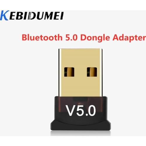 Kebidumei Bluetooth 5.0 USB Dongle Adapter for Computer PC Wireless USB Bluetooth Transmitter Music Receiver Bluetooth Adapter