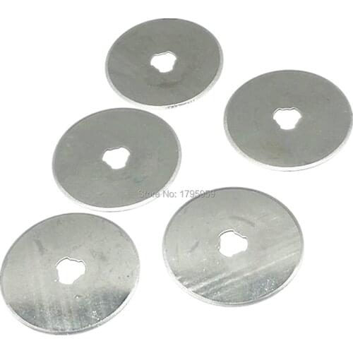 45mm Rotary Cutter Refill Blades 5 pcs Set Fabric Paper Vinyl Quilting Cutting Leather Craft Sewing Tool 45mm * 8mm * 0.3mm
