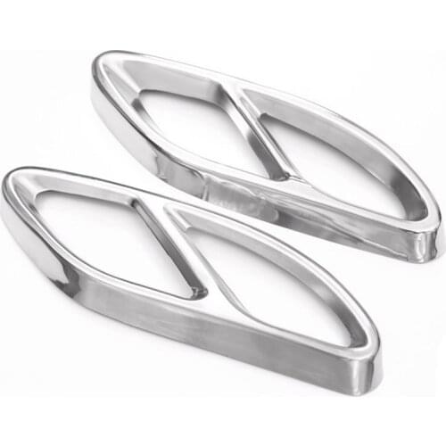 Top Quality For Mercedes Benz GLC A B C EClass W205 Coupe W213 W176 W246 2016-17 Car Accessory AMG Exhaust Cover Trim 304 Stee