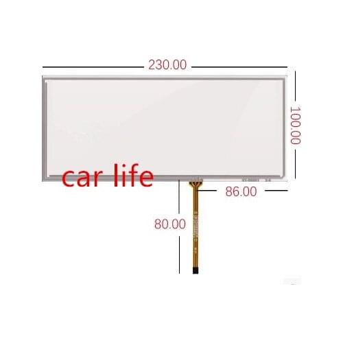 1 piece glass 8.8 inch 4 pin 230*100mm touch panel Touch screen Digitizer Lens for X1 X3 X5 X6 X7 car