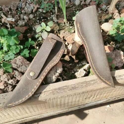 10pcs wholesale leather knife scabbard shell deboning knife set universal long knife sheath first layer cowhide knife pants