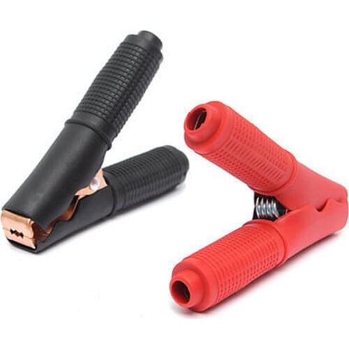 2pcs/set 90mm 100A Metal Crocodile Alligator Test Clamp Car Battery Clip For voltage tester projects battery chargers
