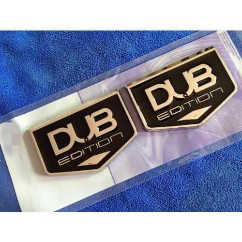 2x DUB Edition Car Auto Trunk Rear Fender Emblems Badge Decal Sticker Universal