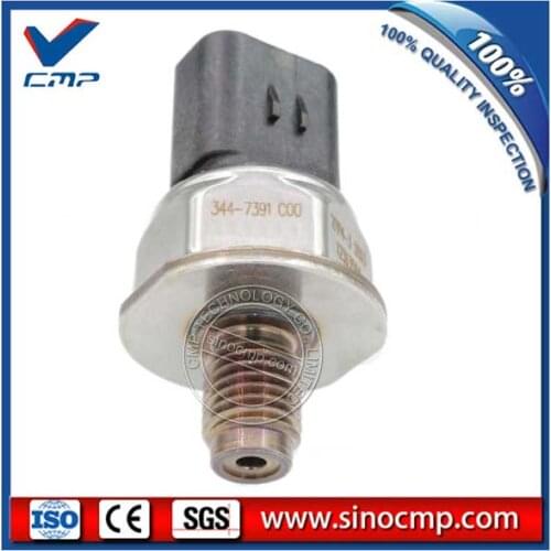 344-7391 Pressure Sensor, Excavator Oil Diesel Common Rail Sensor