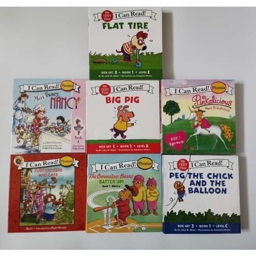 84 Books/set I Can Read Phonics English Story Picture Books for Kids Educational Reading Pocket Books for Children Learning Toys