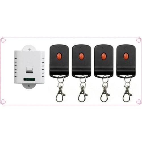 85V 110V 220V 250V 1CH RF Wireless Remote Control Switch System four transmitter & 1 receiver relay Receiver Smart Home Switch