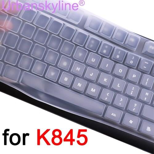 K845 Keyboard Cover for Logitech K845 Transparent Silicone TPU K 845 ClearMechanical Keyboard Case US Computer Key Wireless Skin