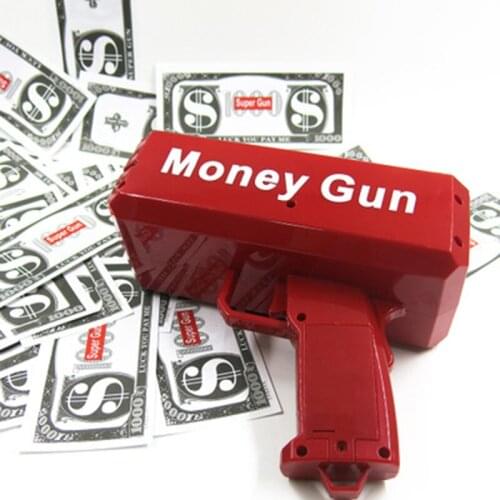 Cash Cannon Banknote Super Money Gun Toys Party Game Outdoor Fashion Gift Party Supply Make It Funny For Children Gift Money Gun