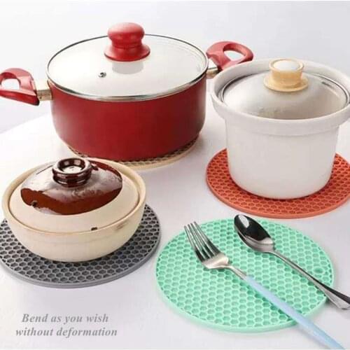 Home Decor Foldable Silicon Insulated Kitchen Table Pad Cooker Hot Pot Dishes Protector Mat Non-slip Organizer Cup Coaster