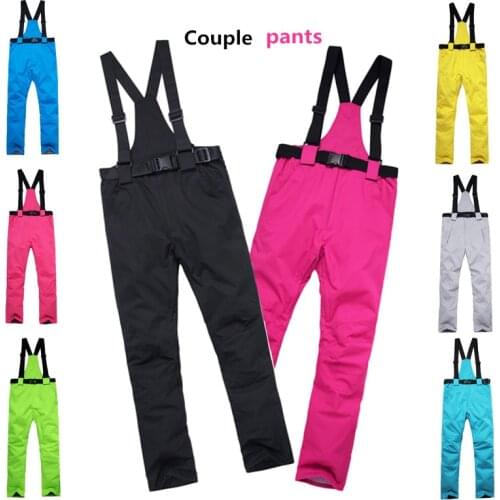 Hot sale waterproof Ski pants Women winter professional outdoor sports high quality XL single board warm ski pants men S-XXXL