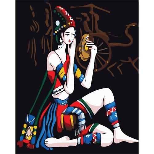 Paramount Love Diy Painting By Numbers Landscape Handpainted Art Gift Scenery Canvas Drawing Home Decor 40x50cm No Frame