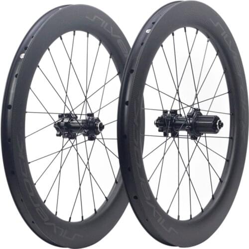 Silverock Carbon Wheels 20" 1 1/8" 451 Disc Brake 50mm Clincher For Cargo Minivelo Folding Bike Custom 20" Bicycle Wheelset