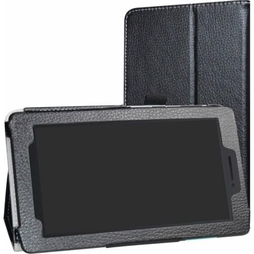 Folding Folio Case For 7.0" Lenovo TAB E7 7 Inch 2018 Tablet Folding Stand PU Leather cover with Magnetic closure Anti-Dust