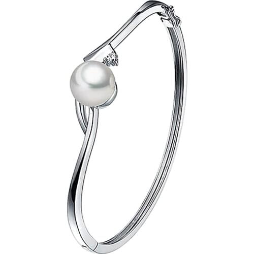Sinya pure silver pearl bangles spring design fine Jewelry for women Mother ladies new arrival hot sale