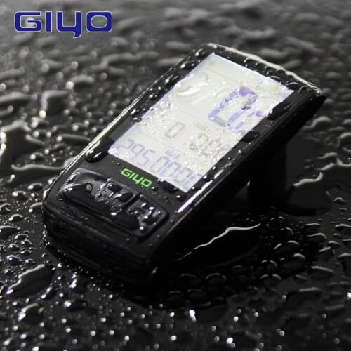 GIYO Wireless Bluetooth 4.0 Bicycle Handlebar Computer Bicycle Speedometer Speed/Cadence Sensor Waterproof Bike Stem Computer