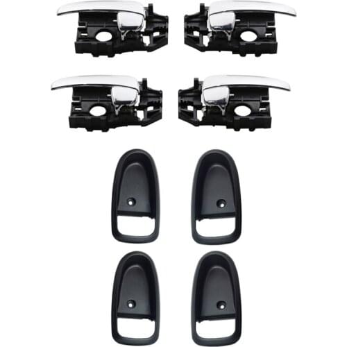 INTERIOR CHROME DOOR HANDLE WITH CASE FOR HYUNDAI ELANTRA 2001-2006 82610-2D000 82620-2D000