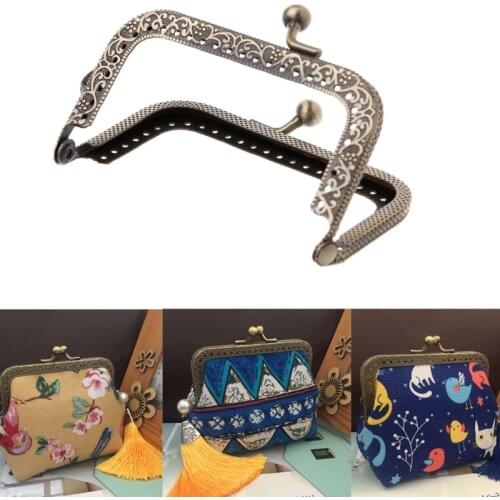 1PC Metal Frame Kiss Clasp Arch For Coin Purse Bag Accessories DIY Bronze 8.5cm Au04 21 Dropshipping