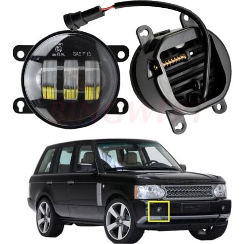 1pair LED Fog Light 30W Car Front Bumper Lamp DRL Amber White 12V For Land Rover Range Rover III SUV (LM) 2009 2010 2011 2012