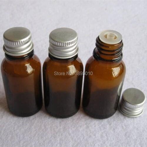 15ml Amber Glass Bottle With Water 1/2OZ Essential Oil Drop Pipette Pot Brown bottle F655