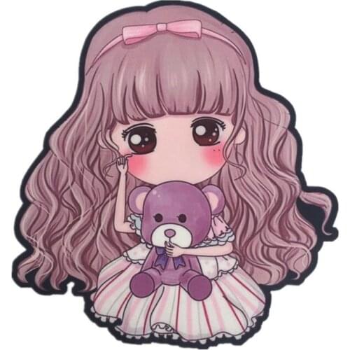 40pcs/Lot Embroidery Patches Letters Clothing Decoration Accessories Printing Princess Diy Iron Heat Transfer Applique