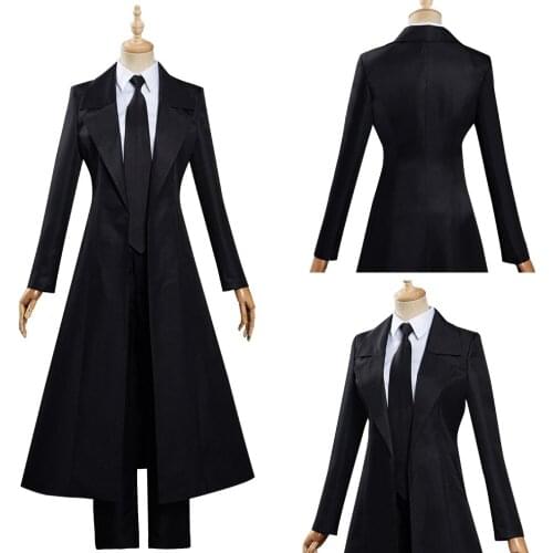 Chainsaw Man Makima Cosplay Costume Uniform Trench Jacket Outfits Halloween Carnival Clothing for Adult Men Women