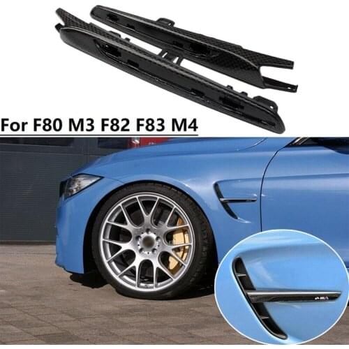 Side Grille For -BMW F80 M3 F82 F83 M4 2015-2020 Carbon Fiber Side Air Vent Fender Vents