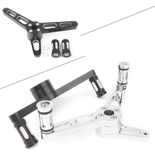 CNC Heel Toe Shifter For Harley 2004-2018 Sportster 883 1200 48 Models Black / Chrome