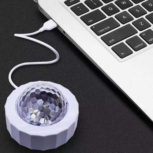 DC 5V USB rechargeable magnetic LED stage atmosphere night light car atmosphere indoor party sound control DJ music rhythm light