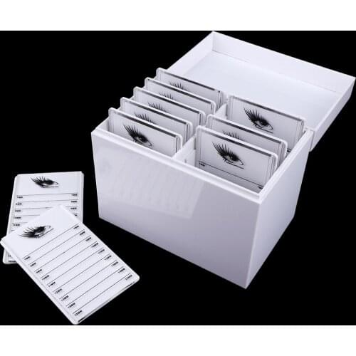 Eyelash Display Stand Palette Lashes Extensions Grafting Board Storage Case