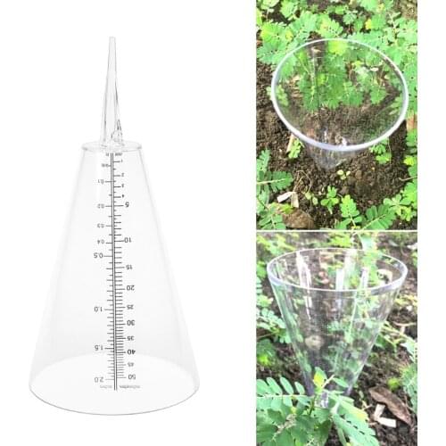 Cone rain gauge plastic transparent outdoor home garden DIY craft tool professional measuring tool household daily necessities