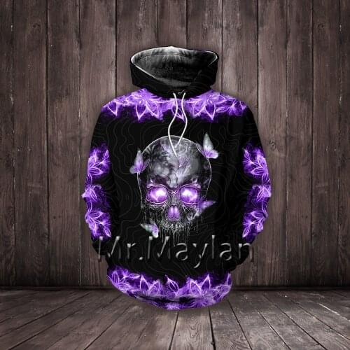 Skull Butterfly Flowers 3D jacket man / woman harajuku hoodies unisex casual streetwear sweatshirt pullover sudadera hombre