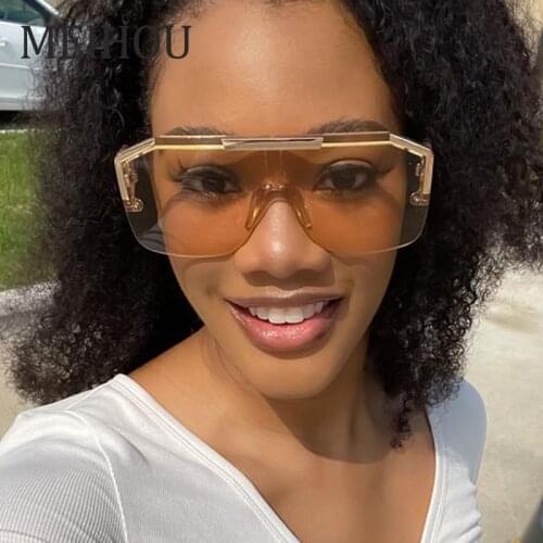 Square Metal Frame Male Sun Glasses Oversized Summer Travel Women Fashion Brand Pilot Sunglasses Female Oculos Feminino UV400