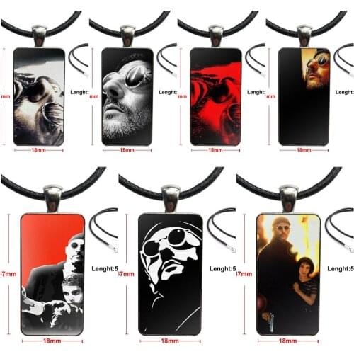 Leon Movie Original For Men Women Fashion Necklace Handmade Rectangle Shape Choker Necklace Jewelry Multi Designs