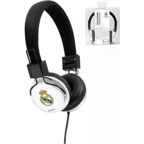 Headphones with Headband Real Madrid C.F. White Black
