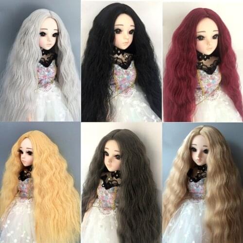 New Blyth wig 1/3 1/4 1/6 1/8 Bjd SD Doll Wig High Temperature Wire Long Fashion Wavy For BJD Medium long curly hair Hair Wig