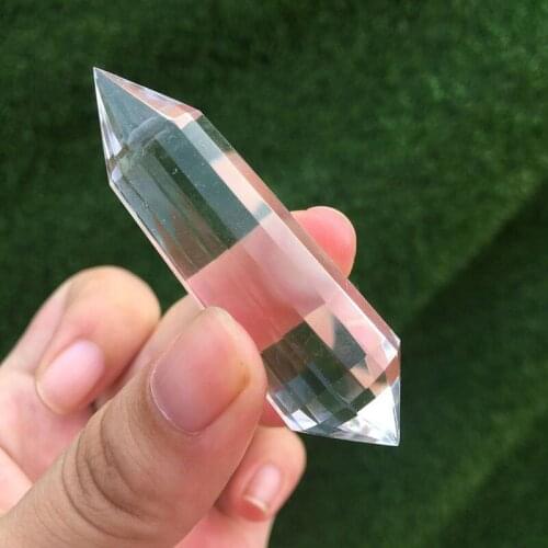 Natural Clear Quartz Crystal Vogel Wand Mediation tool Chakra Healing Gemstone
