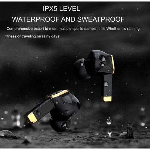 Durable Wireless Headphone TWS Water Resistant ABS Bluetooth-compatible 5.0 TWS Earphone
