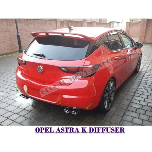 For Opel Astra K 2015-2021 Diffüser Rear Bumper Extension Attachment Car Styling Auto Accessory Universal Spilitter Quality