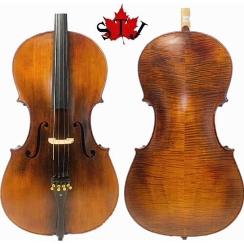 Rare Professional song "Master" Cello 4/4 , solid wood made by hand,sound clear and melodious#15108